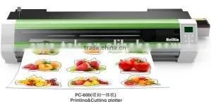 small size print and cut machine sticker cut plotter machine PC-750 from Crystek