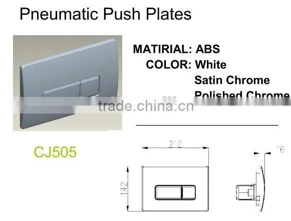 Bathroom fittings pneumatic toilet dual flush buttons for concealed cistern