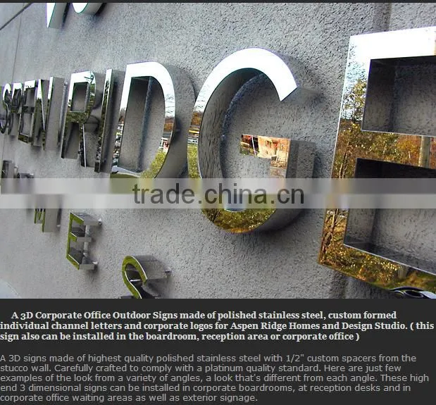 outdoor advertising sign wall-mounted sign