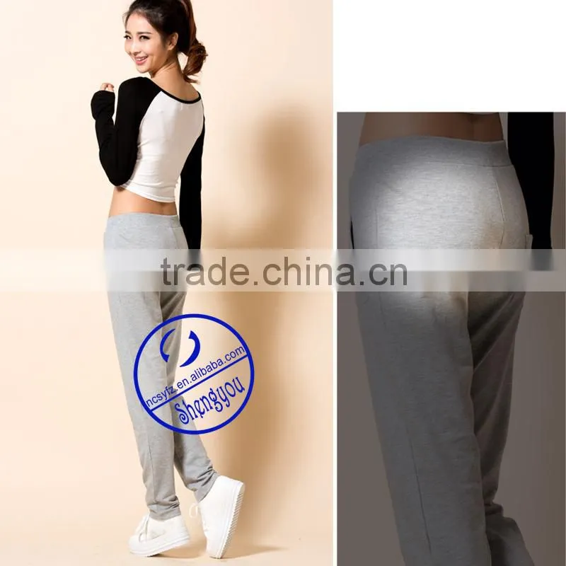 Custom wholesale spandex cotton women Pants & Trousers