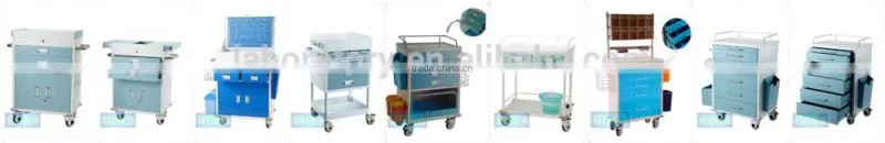 BK810 China Aluminium Steel Hospital Crash Cart Medical Trolley