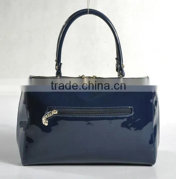 New arrival! Color Block Medium Satchel 2012 Fashion ladies leather handbag