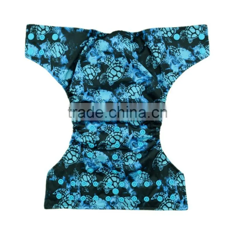 Alva 2016 New Design Double Colorful Snaps Baby Cloth Diaper Wholesale Baby Nappy