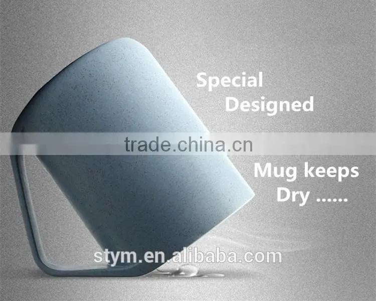 Eco-friendly Wheat Straw plastic mug cup coffee mug from china