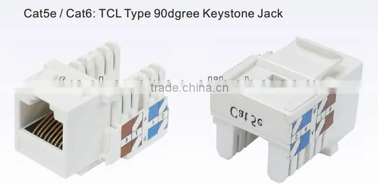 Cat5e / cat6 TCL Type 90dgree Keystone Jack