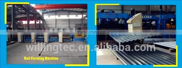 PPGI Roof and step tile making machine