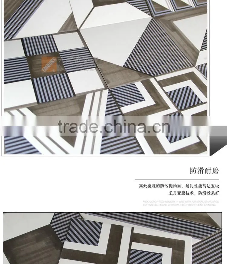 20x20cm porcelain rustic bathroom tile design metal glazed decorative kitchen wall floor tile