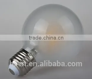 8w g125 filament led globe e27 dimmable