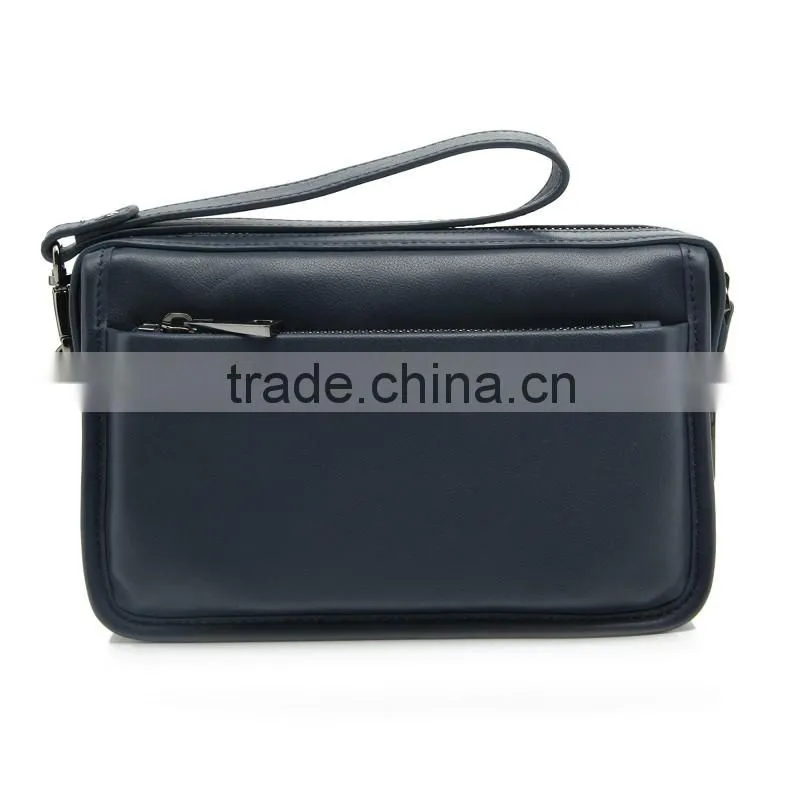 CSQJB077-001 Real Leather Day Clutch Fashion Designer Leather Men's Clutch Bag