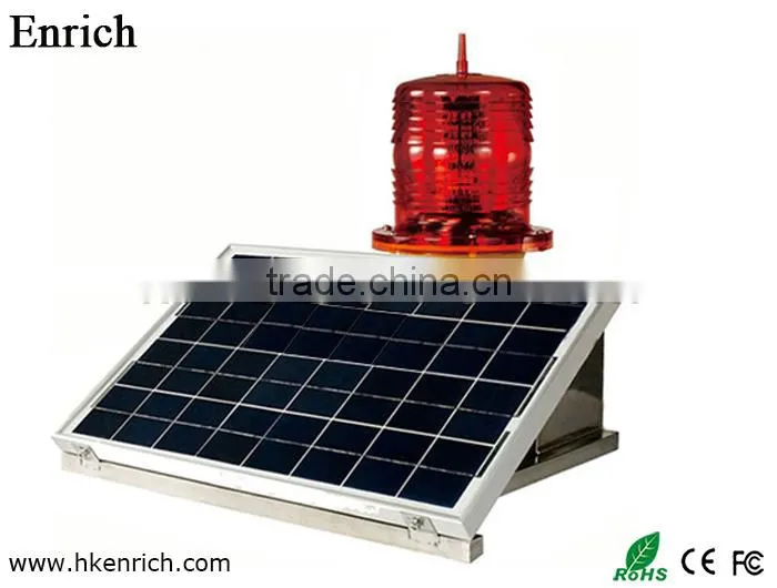 Low-intensity Solar Powered Aviation Obstruction Light