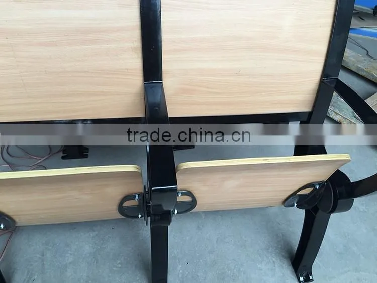 Cheap Attached Folding College School Student Desk and Chair HXFD002