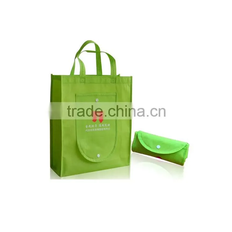 Foldable tote shopping non woven bag accept custom non woven fabrics bag