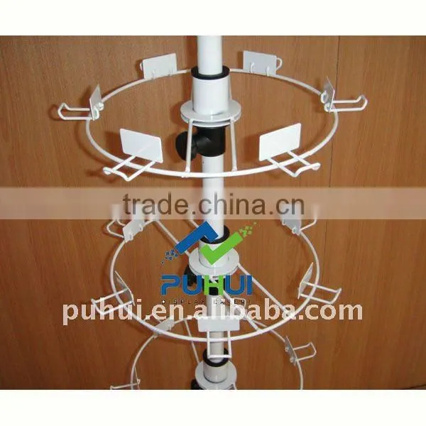 metal floor revolving souvenir display stand from china