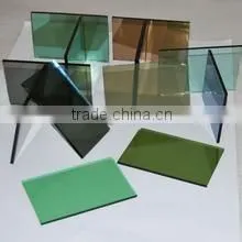 Qingdao supplier Top grade reflective glass /colorful coated glass /building glass