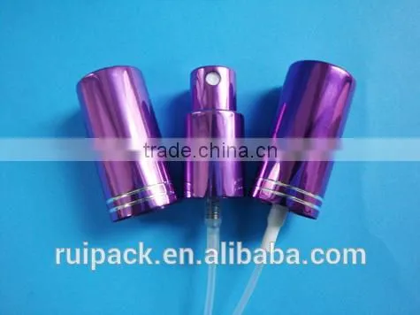 15mm aluminum perfume sprayer, aluminum mist sprayer with metal hood