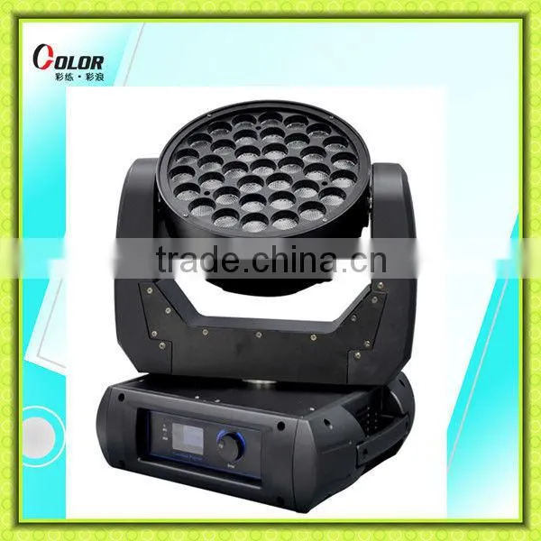 37pcs 12W RGBW led zoom moving head professional stage lighting equipment