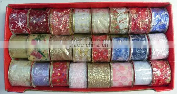 HOT SALE! White / Pink Grosgrain Woven Fabric Satin Gift Box Wrapping Ribbon