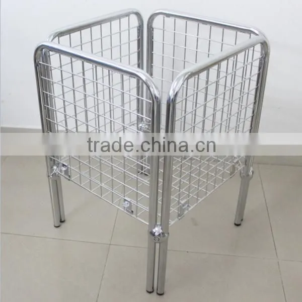 Metal Wire Cage Bin Storage Container