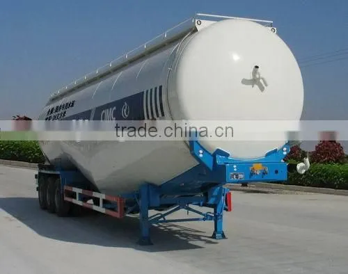 Tri- axle V-type silo cement trailer, bulk cement tanker trailer,bulk powder tanker trailers