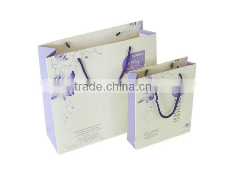 Fancy custom printing shopping bag, gift bag, paper bag with handle