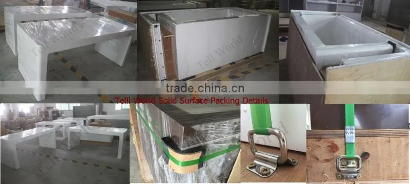 High quality acrylic solid surface boardroom table/meeting room table/conference table socket