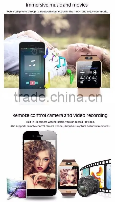 Bluetooth Wrist Smart Watch Phone for Smartphones IOS Android