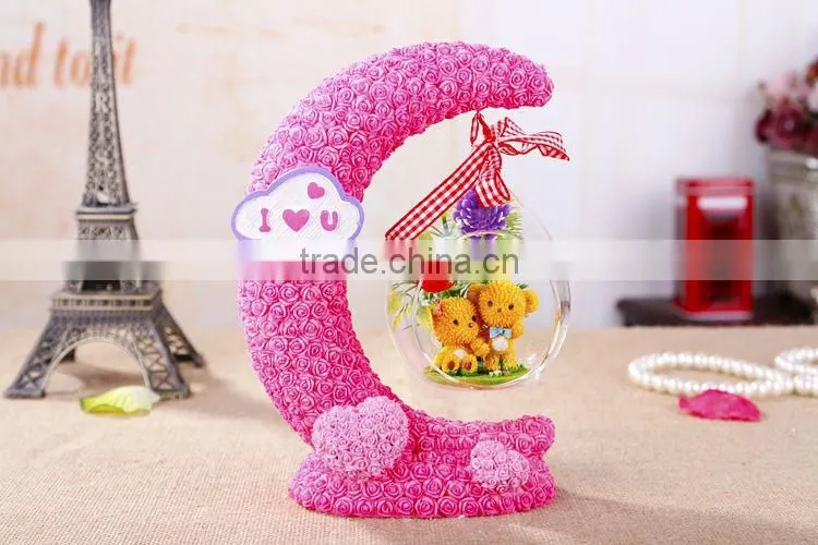 Novelty gift pouch miniature fairy garden plastic mini bathtub as gift , door gift birthday
