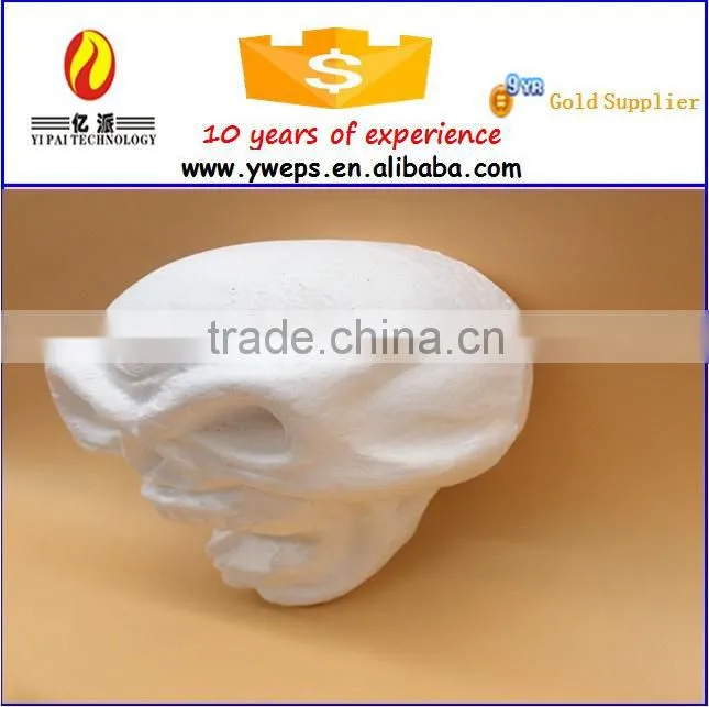 YIWU YIPAI wholesale cheaper polyfoam Skullcandy /foam skull heads for All Saints' Day