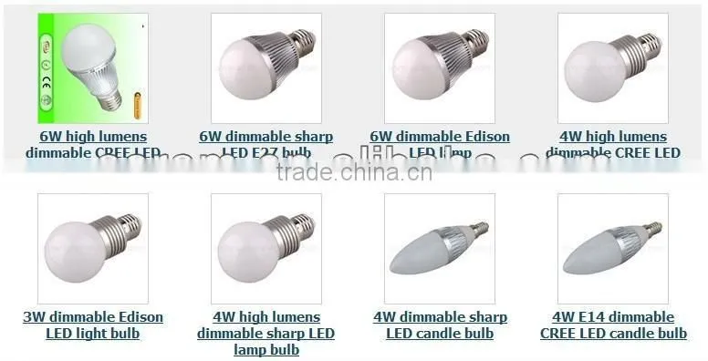 7w hot sell 520lm led bulb e27 dimmable led bulb 6000k electric snow globes