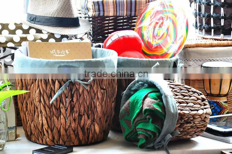 Hot sale papyri woven baskets new design detachable cheap handmade storage basket