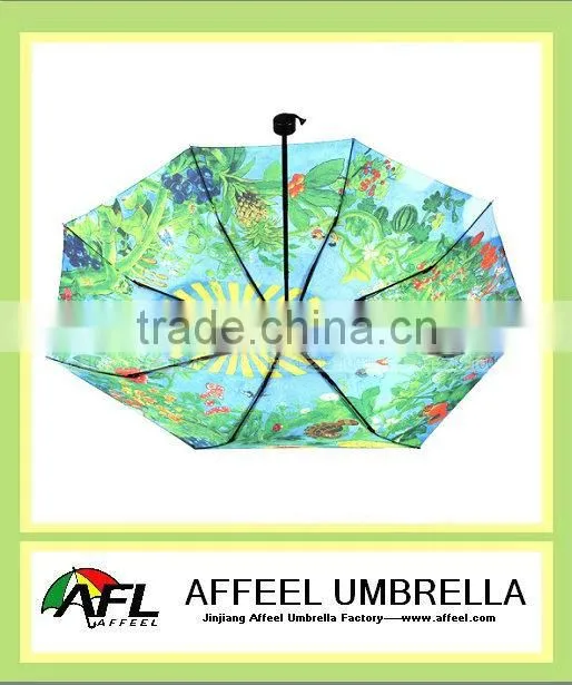 21"x8k reverse printed umbrella