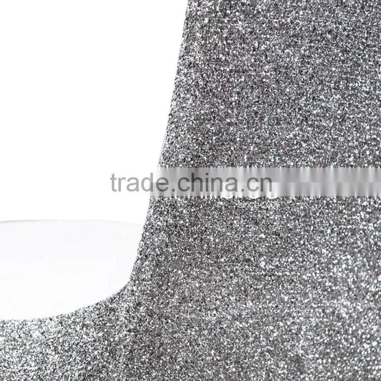 Ruffled Sequin Wedding Chair Cover