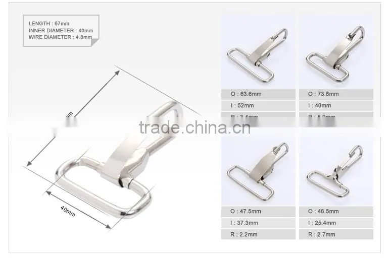 Metal snap hook/ bag buckle for handbag leather bag