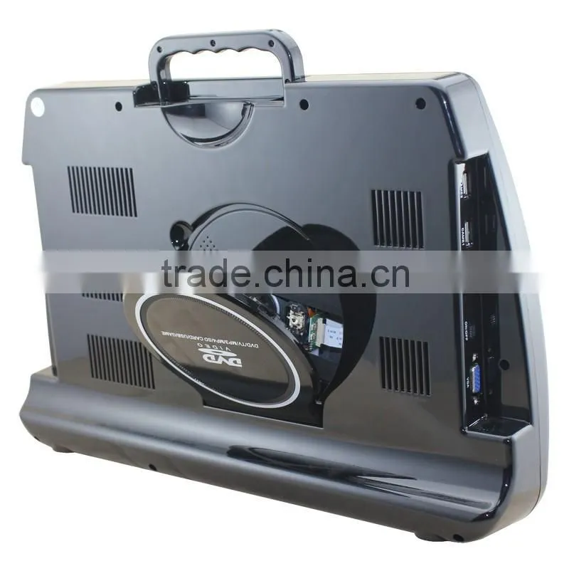 2016 cheap portable car dvd player with tv tuner and radio