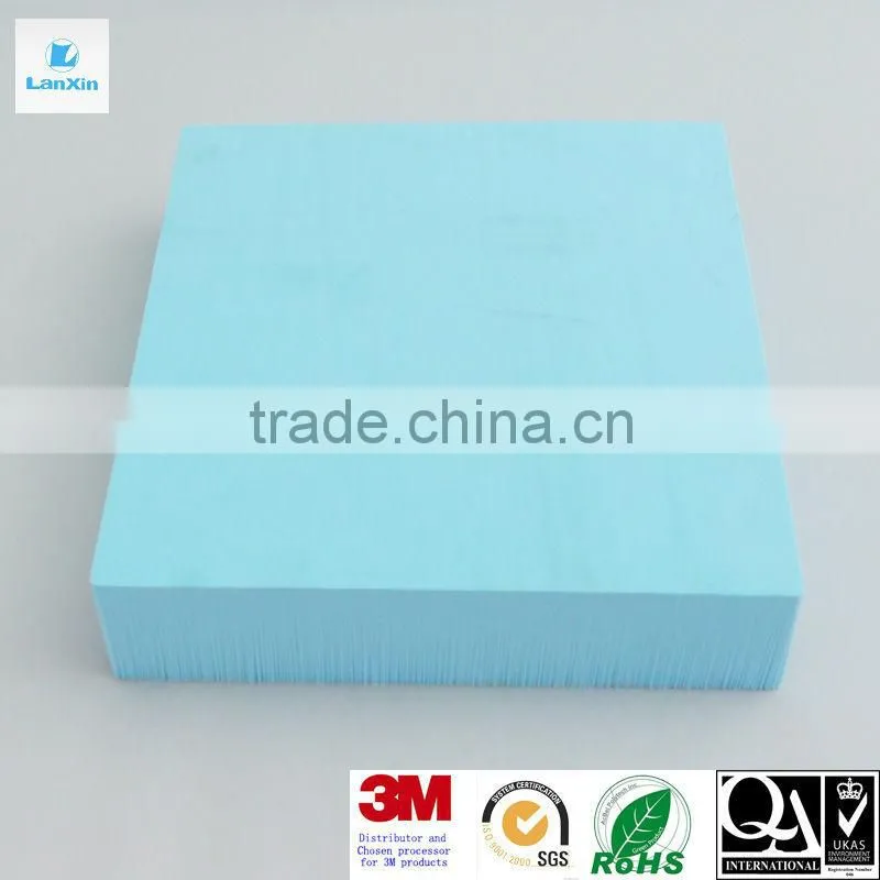 Transparent PC board/sheet with blue film