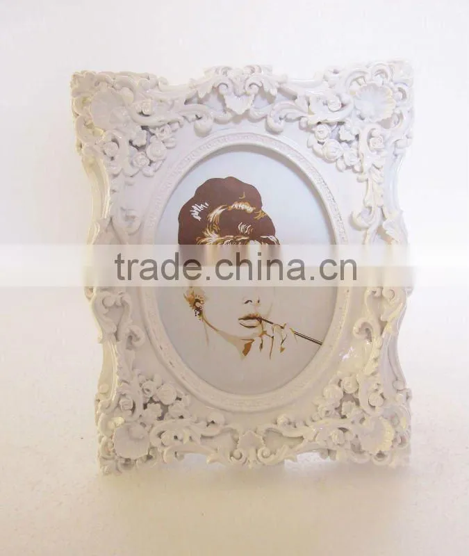 DS-0040P European style white Photo Frame picture frame