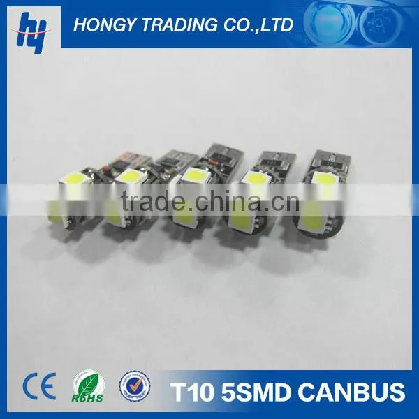t10 canbus led 5SMD 5050 LED Car Bulb Canbus 12v 24v