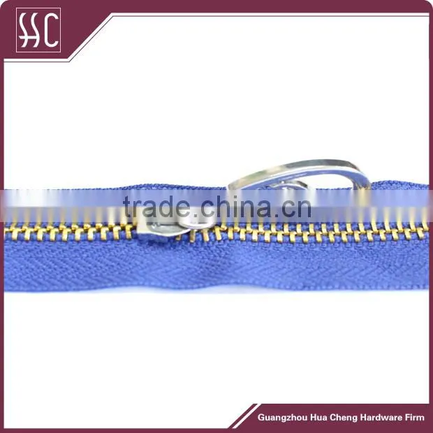 fancy metallic zipper for bag, handbag zip slider and puller
