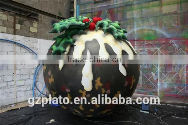 Hot sale christmas inflatable pudding outdoor inflatable christmas decoration
