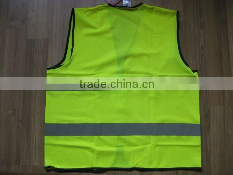 green reflective safety vest