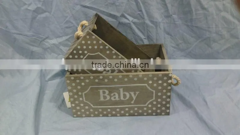 2015 hot sale baby finished small lightweight wood box