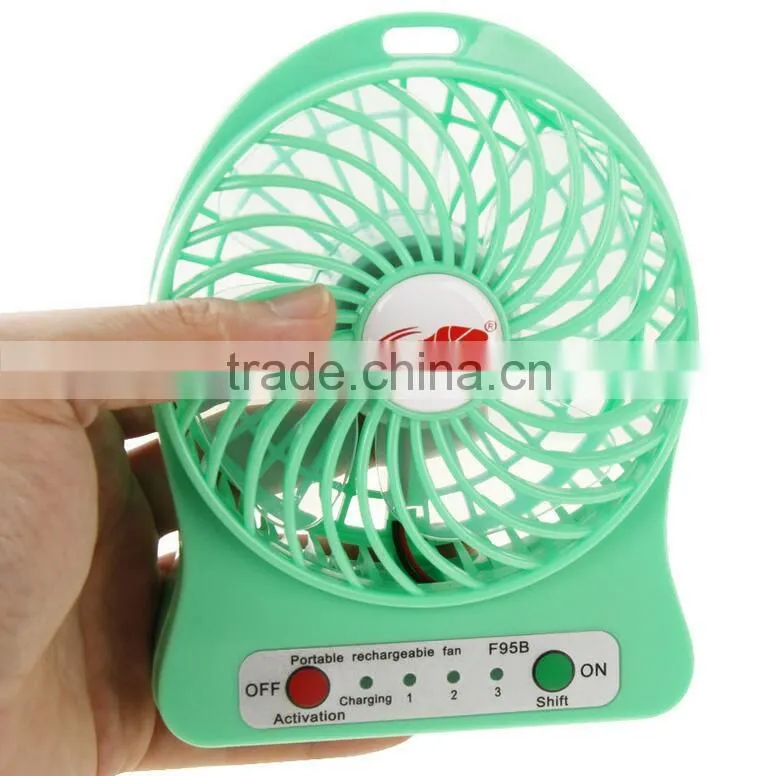 NEW Outdoor Protable Mini Cooling USB Desk Fan Super Mute Cooler Desktop PC Blue