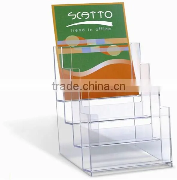 Custom catalog holder brochure holder with single pocket