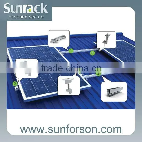PV tin Roof mounting bracket on pitched roof