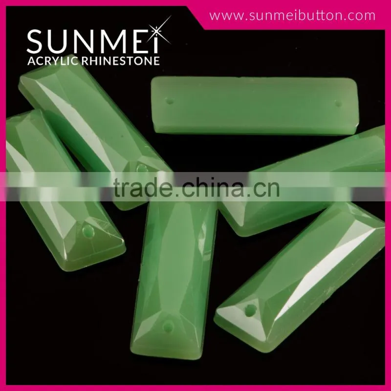 Factory Direct Sew on Flat Back Jade Rhinestone
