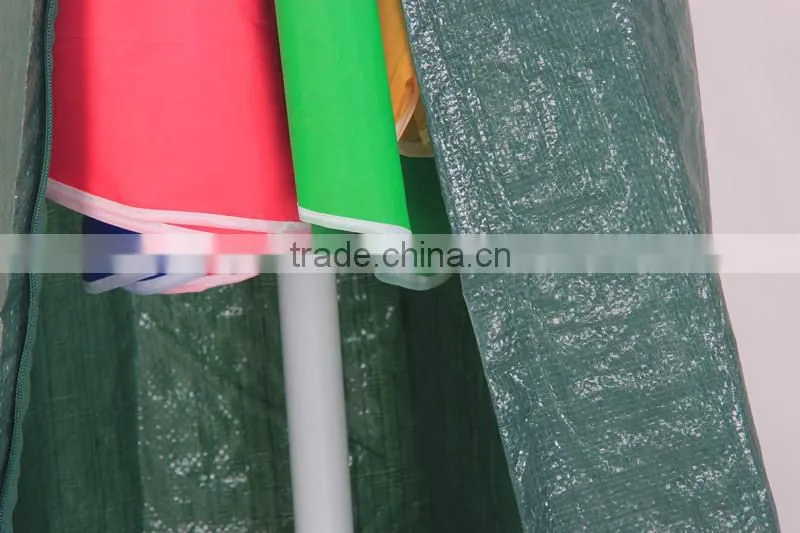 green PE material of the parasol umbrella cover