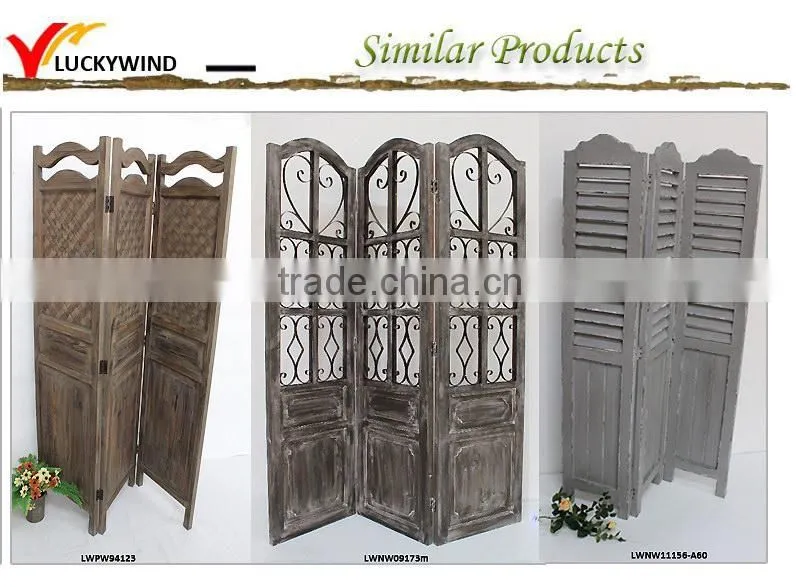 shabby french style free standing decorative folding screen room divider