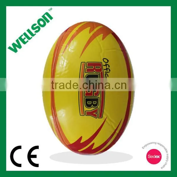 Full size machine stitched promotional quality rugby ball