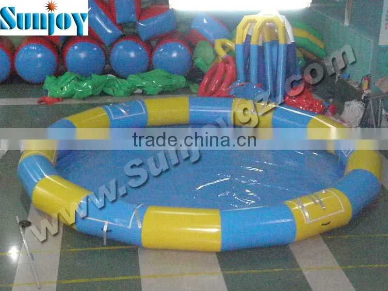 Sunjoy inflatable hot sale large 0.9mm PVC inflatable adult swimming pool