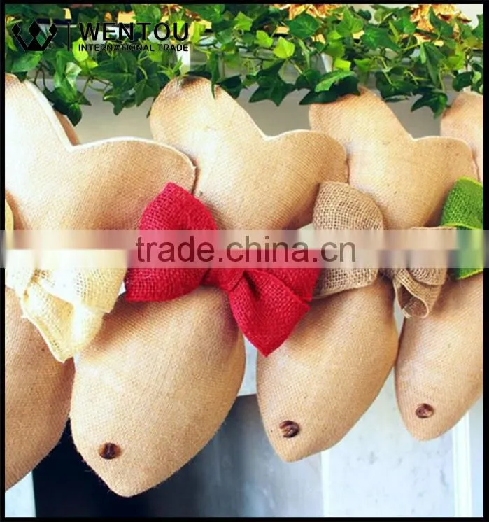 Wholesale Burlap Cat Fish Christmas Stocking